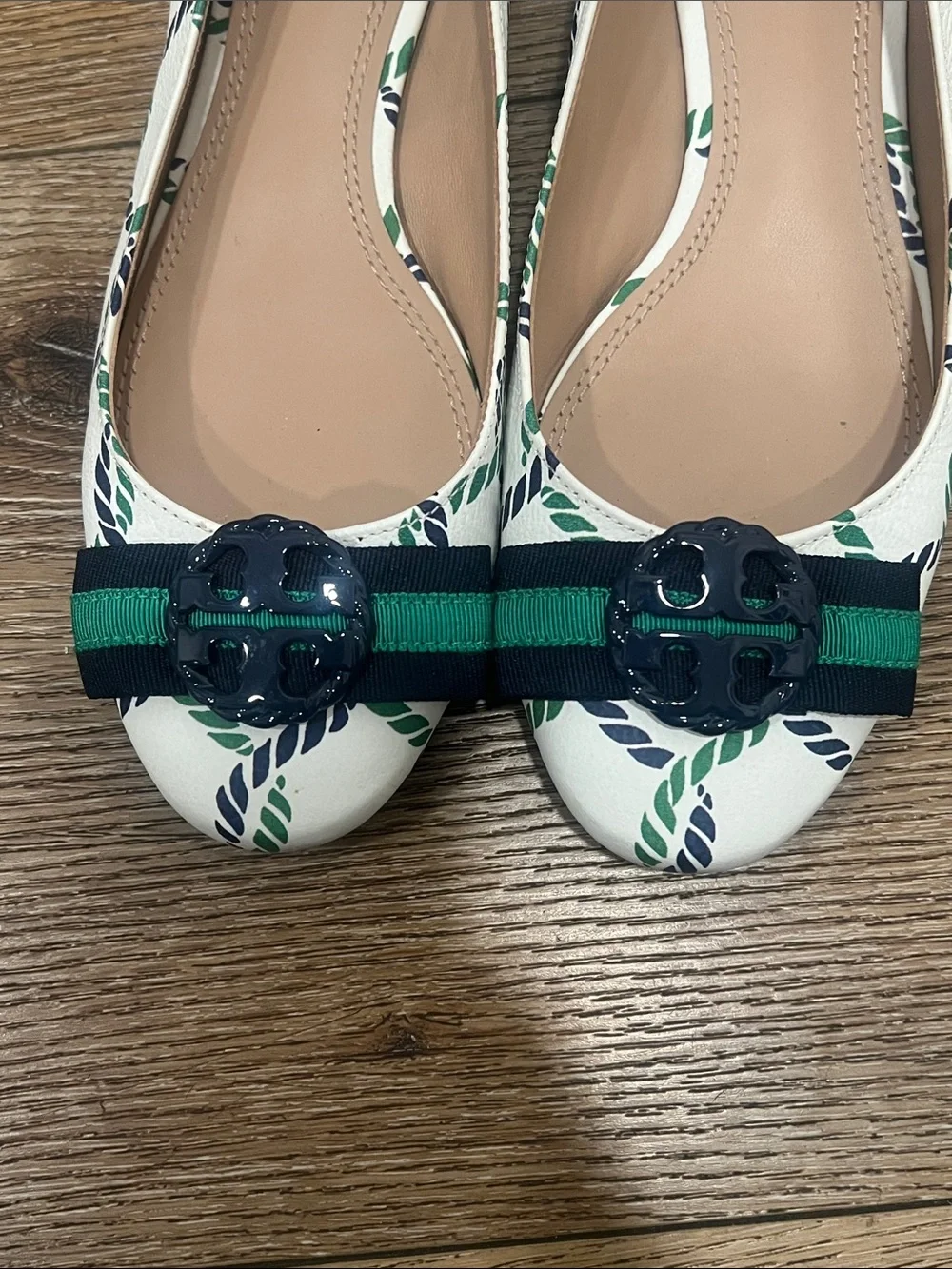 Tory Burch Maritime Ankle Wrap Flats Size 6 1/2M